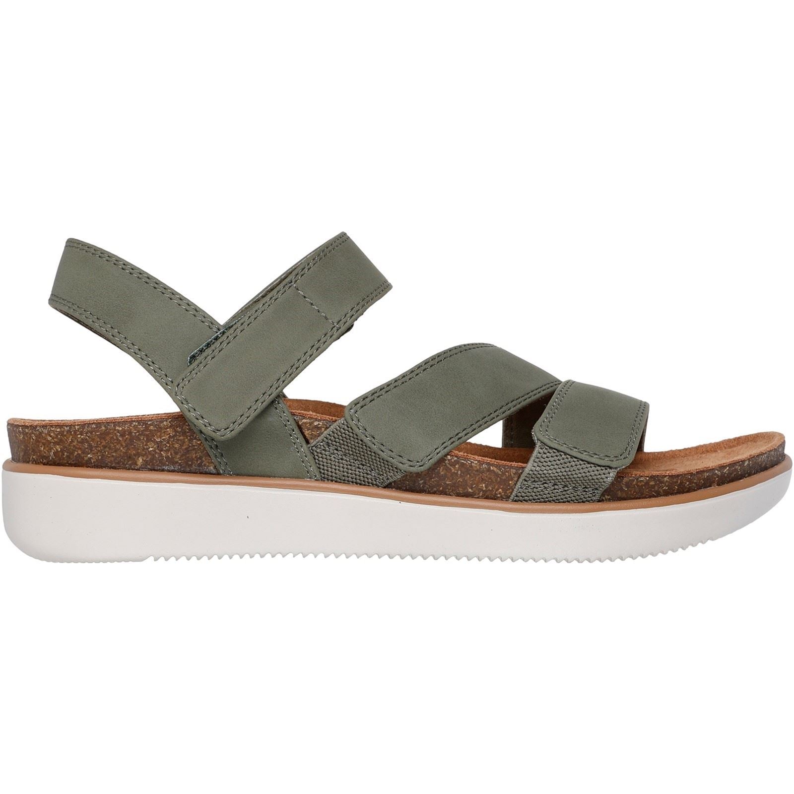 Skechers Lifted Comfort Sandales En Polyuréthane Pour Femmes Olive