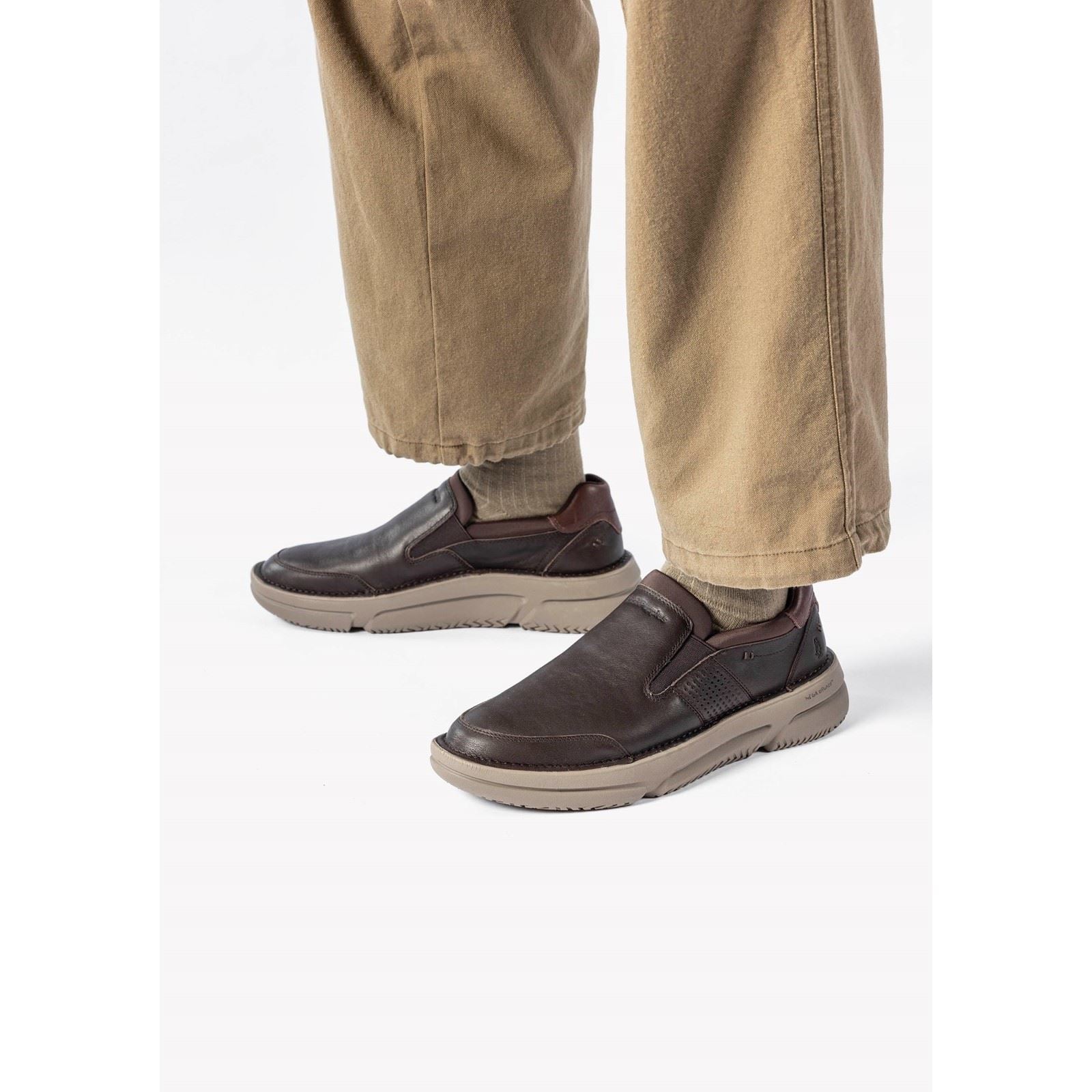 Hush Puppies Baylor Mocassins Pour Hommes En Cuir Marron