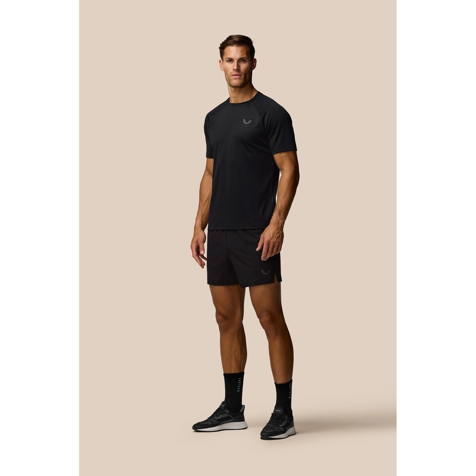 Castore Adapt Training T-Shirt T-Shirts De Sport Actifs Pour Hommes En Polyester Noir