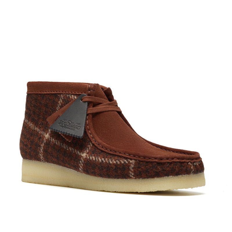 Clarks Originals Wallabee Chaussures Pour Homme Marron En Textile
