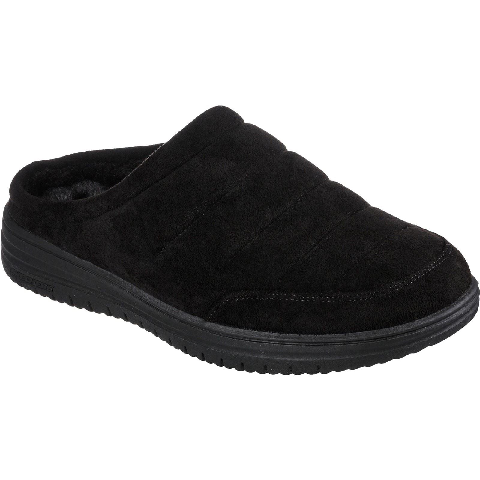 Skechers Relaxed Fit: Murette Garvanza Mules Pour Hommes En Microfibre Noire