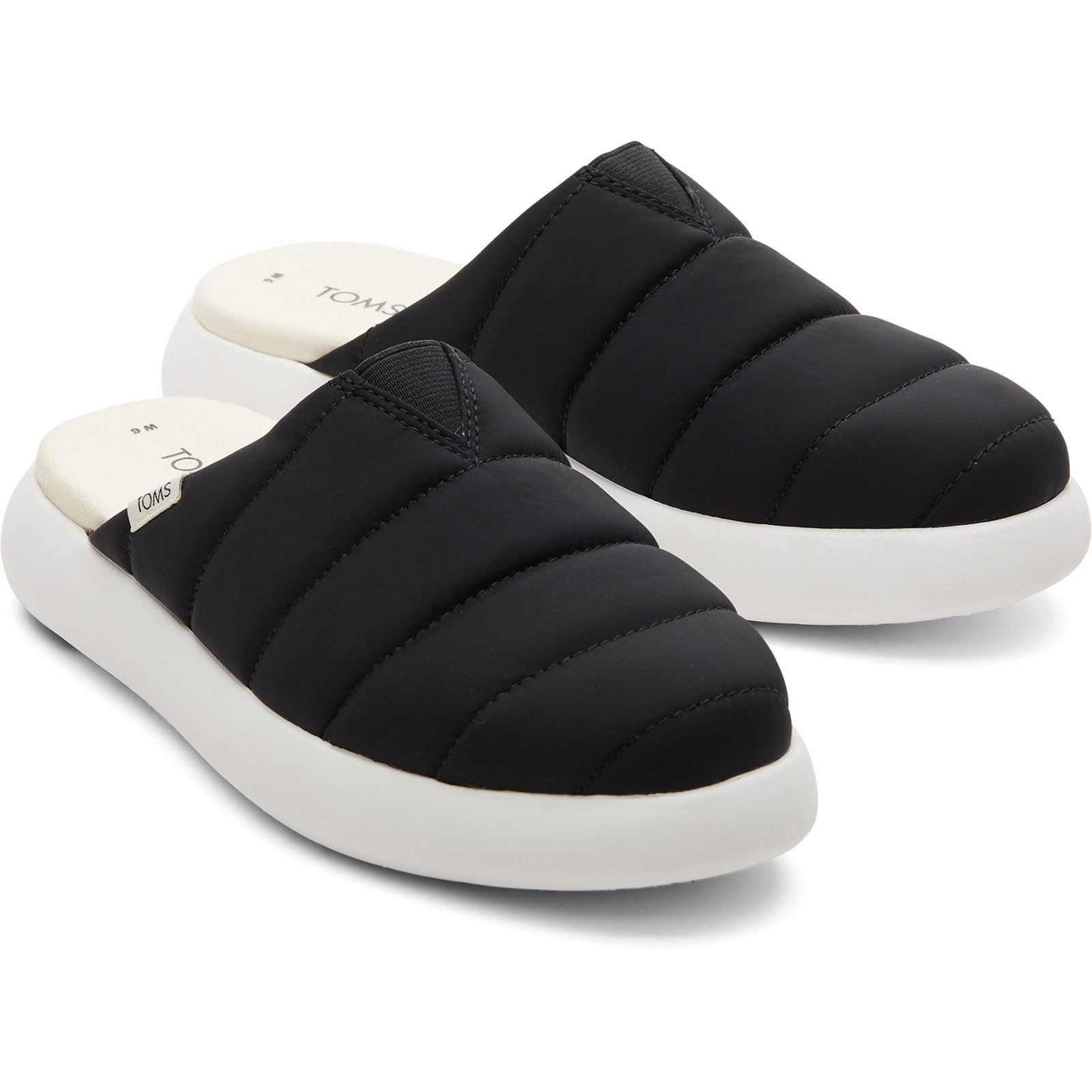 TOMS Alpargata Mallow Mules Noires En Nylon Pour Femmes
