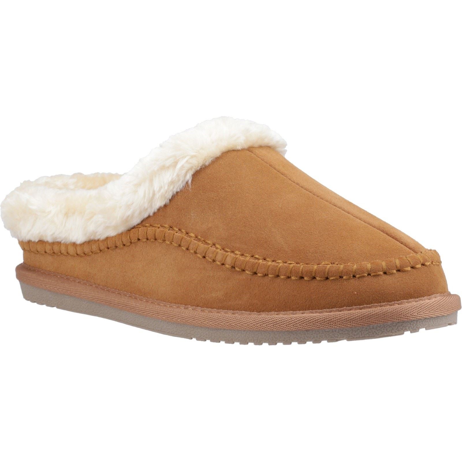 Hush Puppies Atticus Chaussons En Daim Pour Homme Couleur Marron Clair