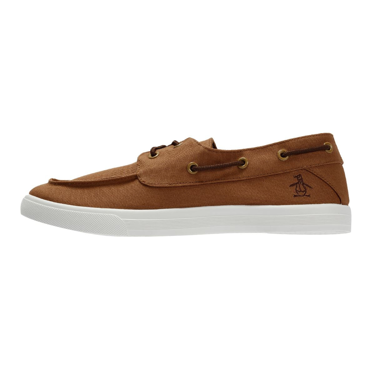 Penguin Sailor Chaussures À Lacets Marron clair En Toile Pour Hommes