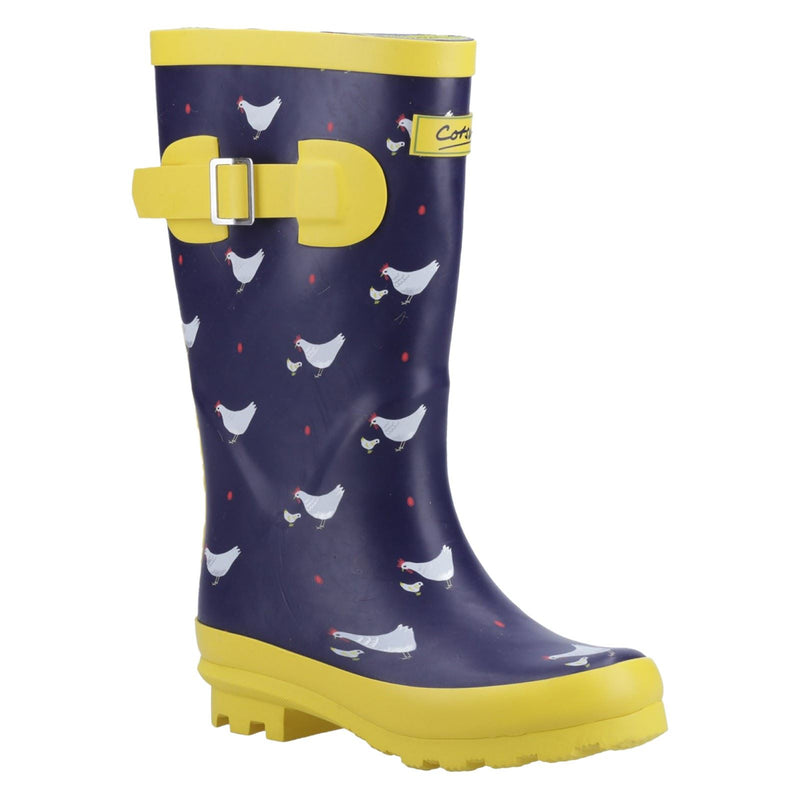 Cotswold Farmyard Junior Bottes En Caoutchouc Avec Motif De Poulet