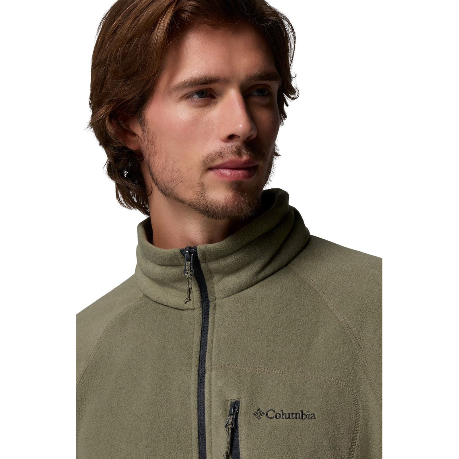 Columbia Fast Trek II Full Zip Veste En Polaire Verte Pour Homme