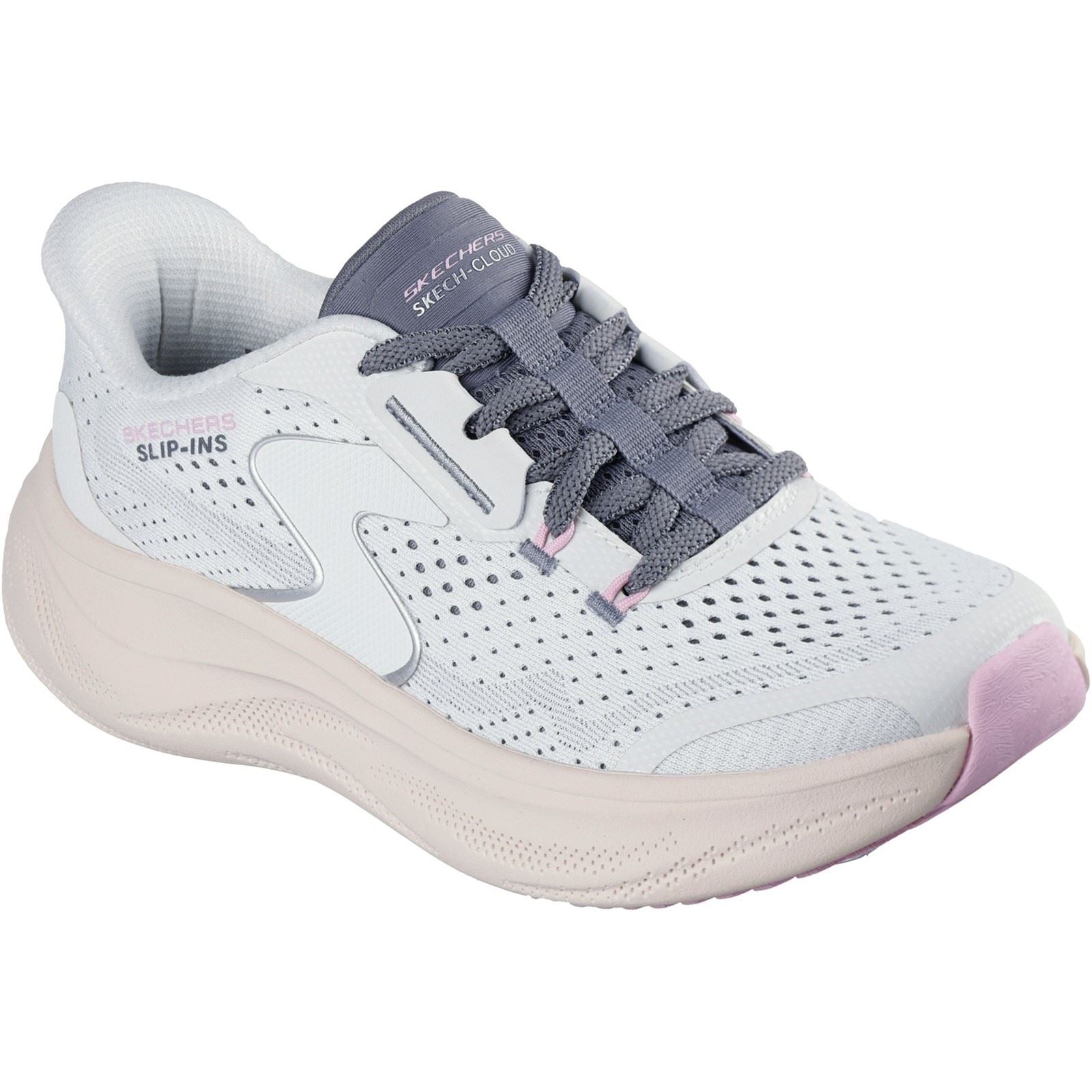 Skechers Skech Cloud Plush Horizon Sneakers Pour Femmes En Polyester Blanc/multicolore