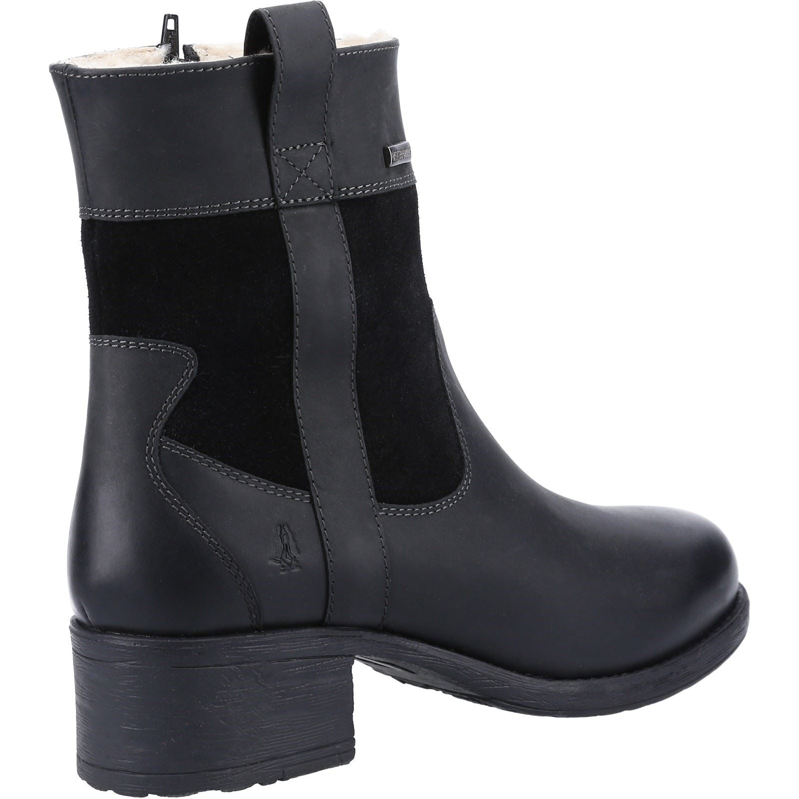 Hush Puppies Saskia Bottes En Daim Noir Pour Femmes