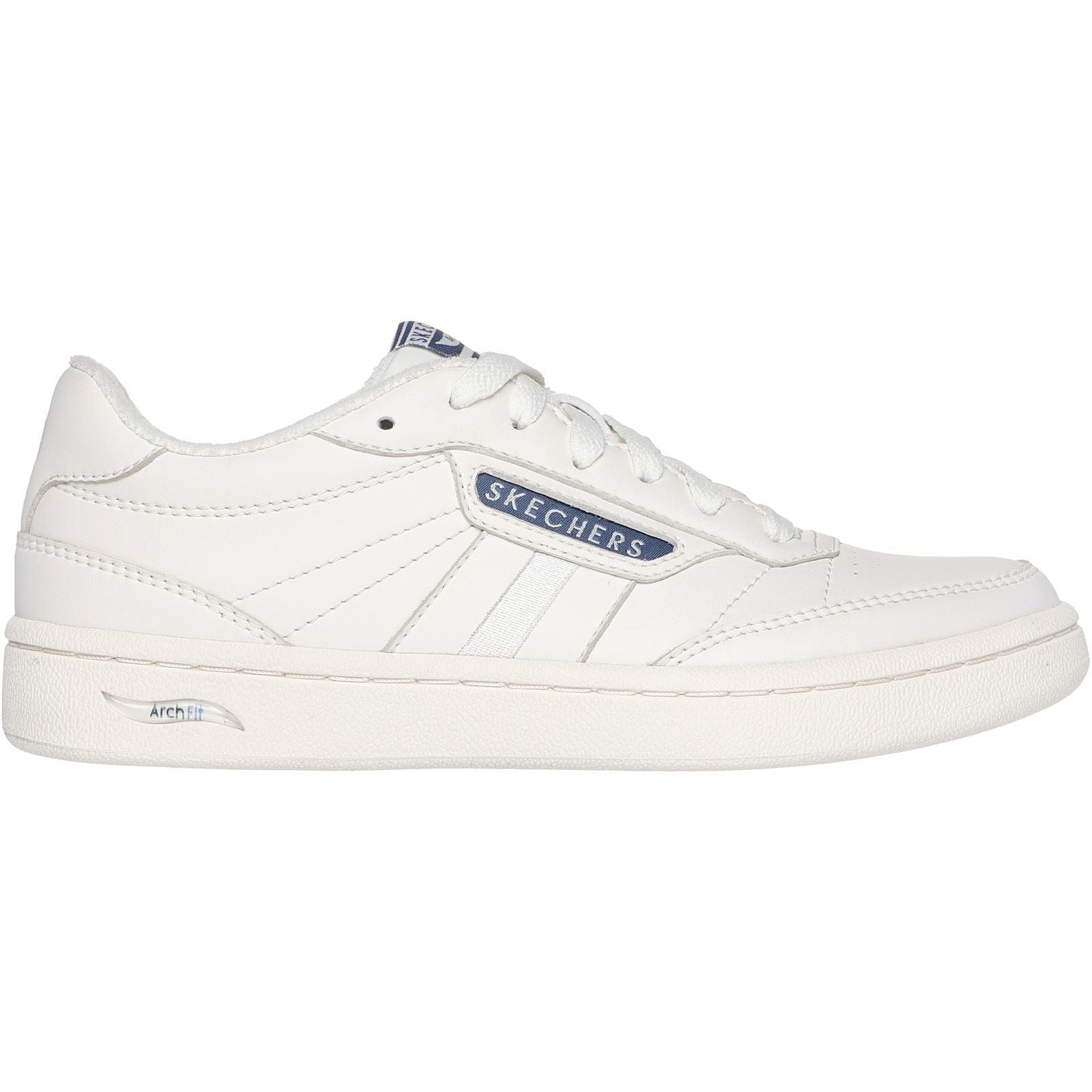 Skechers Arch Fit Classic Baskets Pour Femmes En Blanc Cassé Synthétique