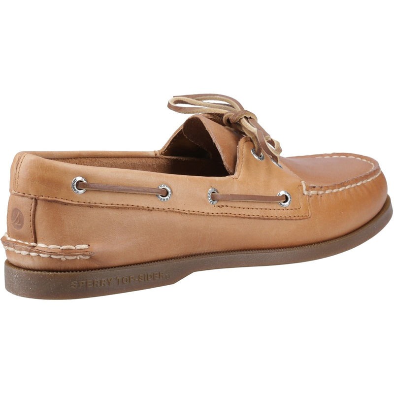 Sperry Authentic 2 Eye Chaussures Bateau Pour Homme En Cuir Couleur Noix De Muscade