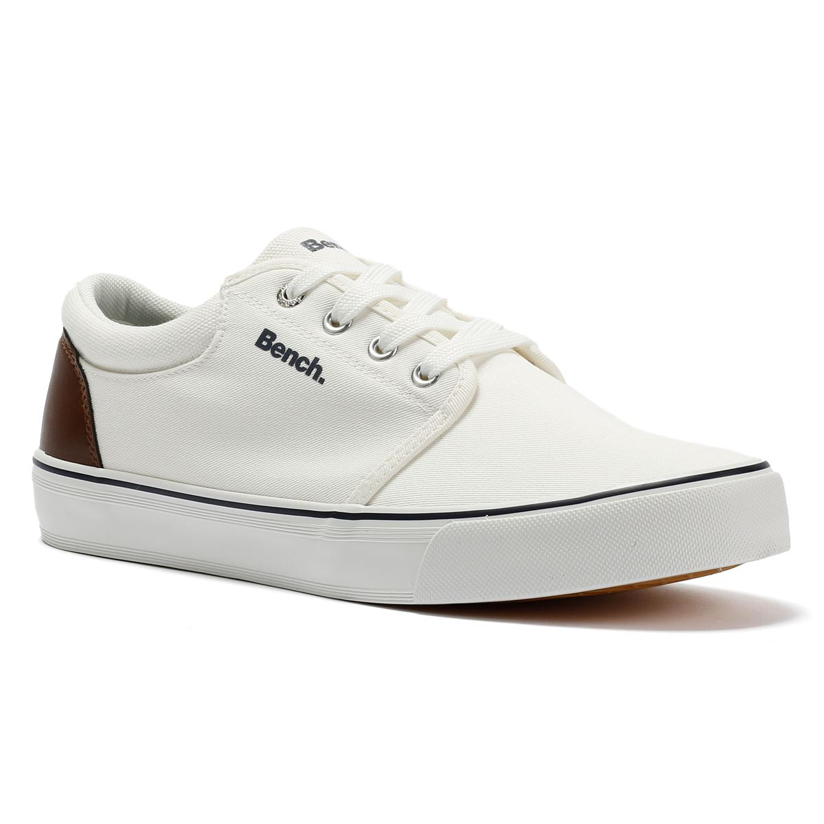 Bench Donnie Baskets Blanches En Toile Pour Hommes