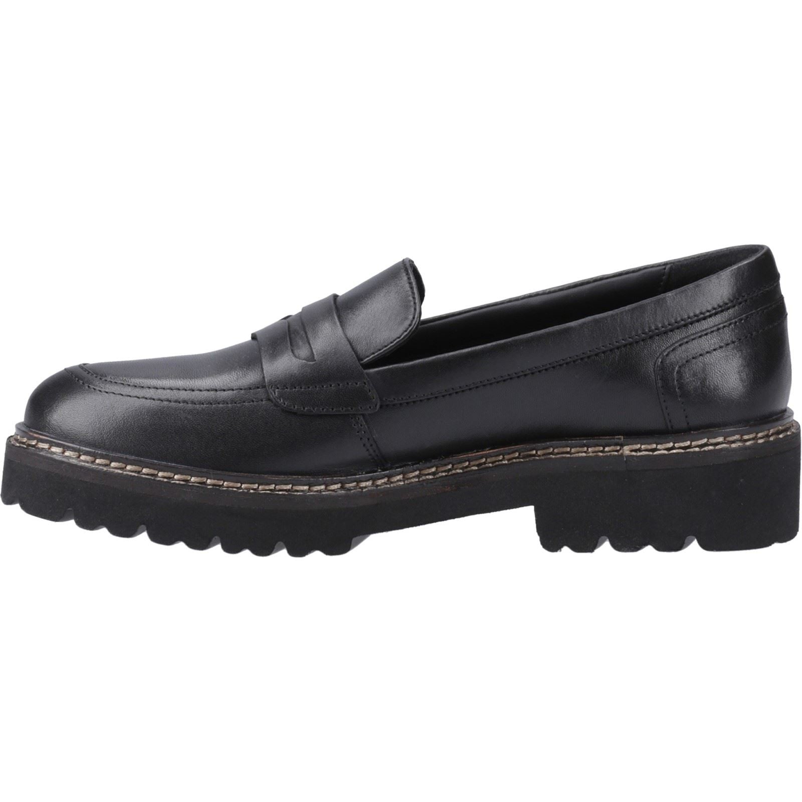 Pod Kenny Mocassins En Cuir Noirs Pour Femmes