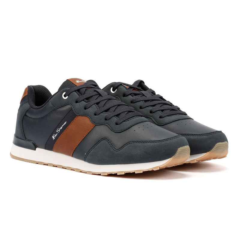 Ben Sherman Owen Retro Baskets Bleues Pour Hommes