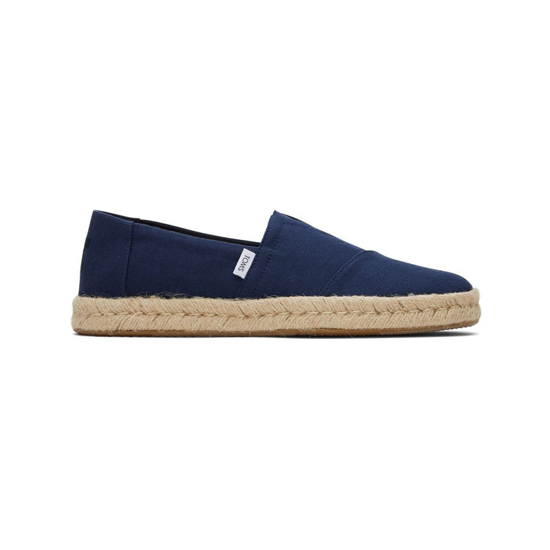 TOMS Alpargata Rope 2.0 Espadrilles Pour Hommes En Coton 100 %, Couleur Marine.