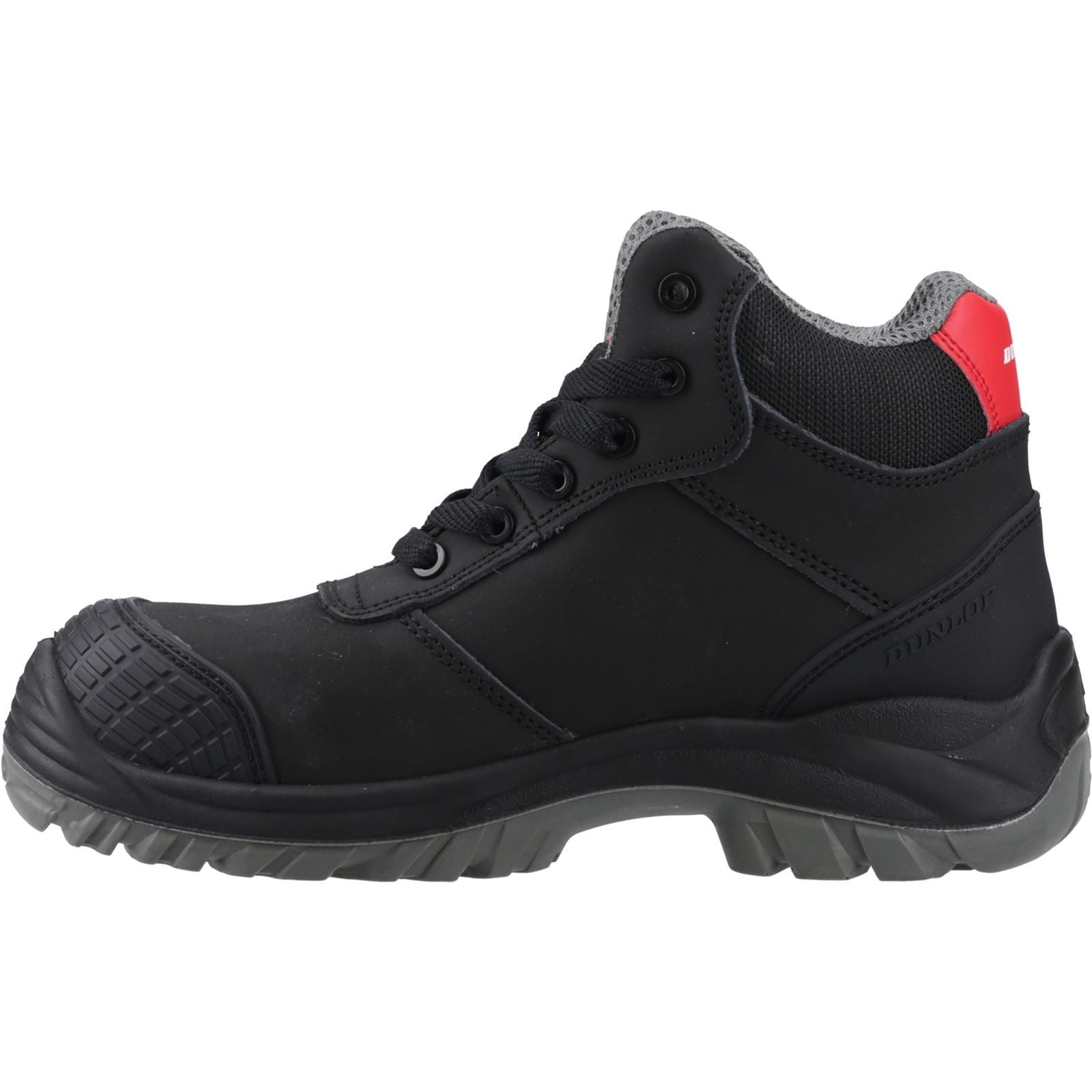 Dunlop First One Adv Titan Bottes De Sécurité Nubuck Pour Hommes Noires/Rouges