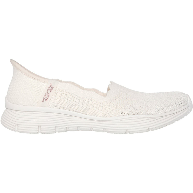 Skechers Seager Believe It Baskets Pour Femmes En Toile Blanc Cassé