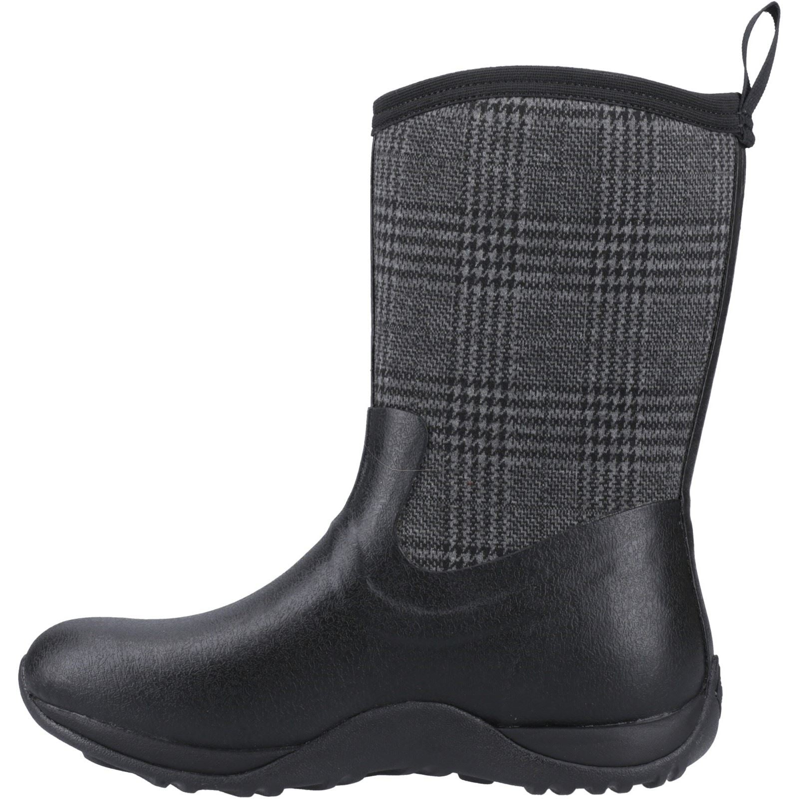 Muck Boots Arctic Weekend Bottes Mi-mollet D'hiver Pour Femmes En Caoutchouc Noir À Carreaux