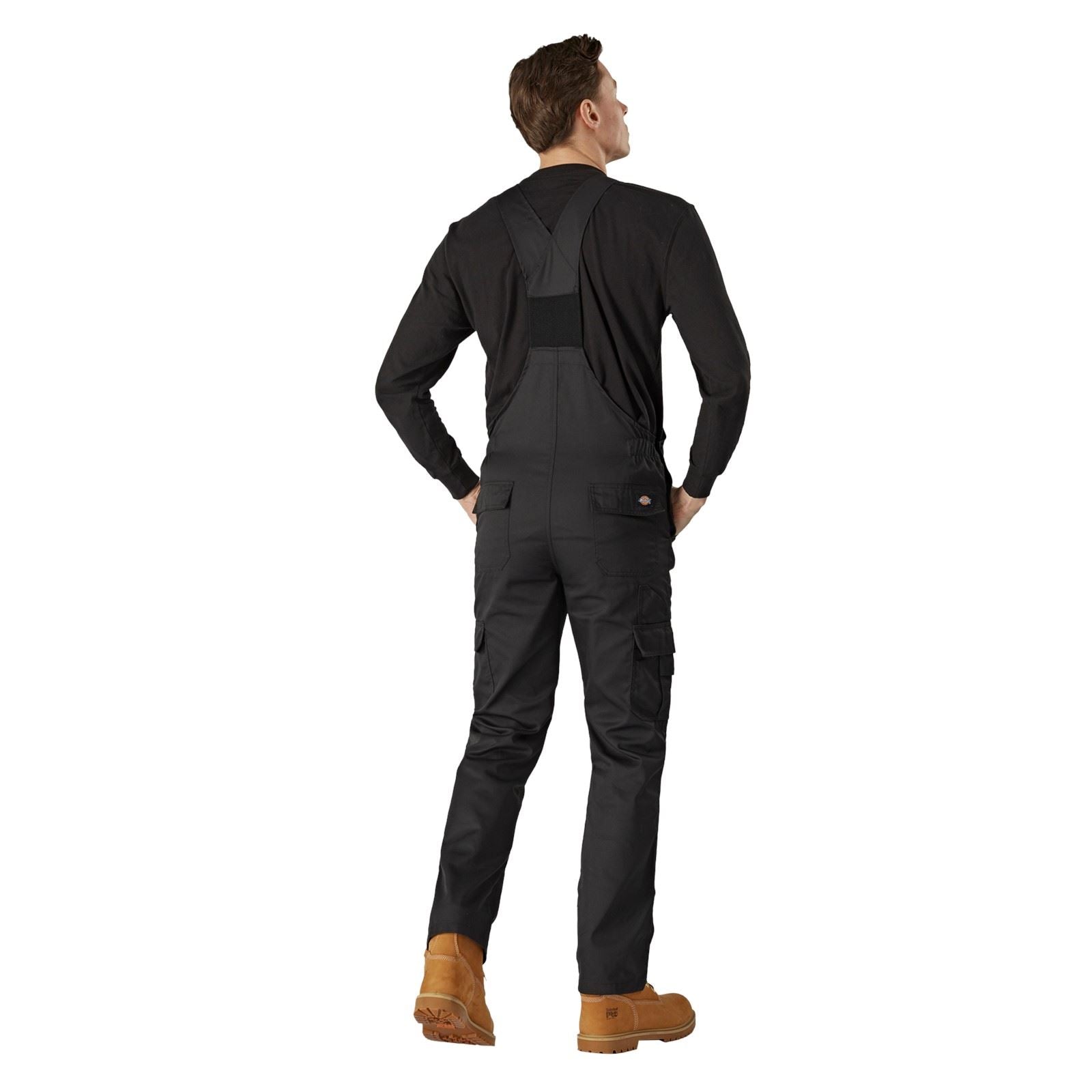 Dickies Everyday Bib and Brace Salopette De Travail Noire Pour Homme En Polyester