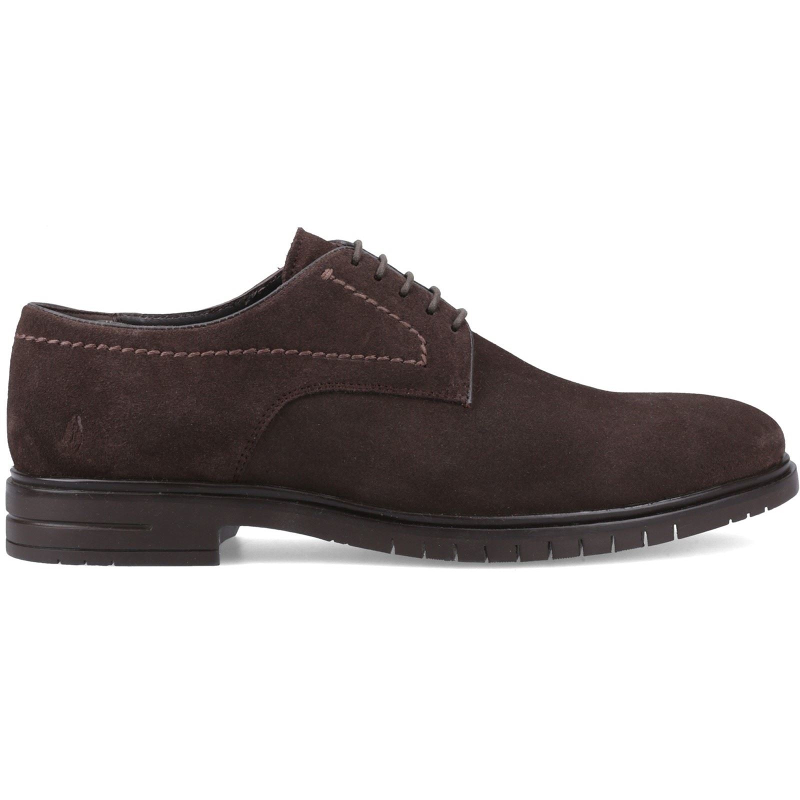 Hush Puppies Sterling Suede Shoe Chaussures En Cuir Pour Hommes En Chocolat À Lacets