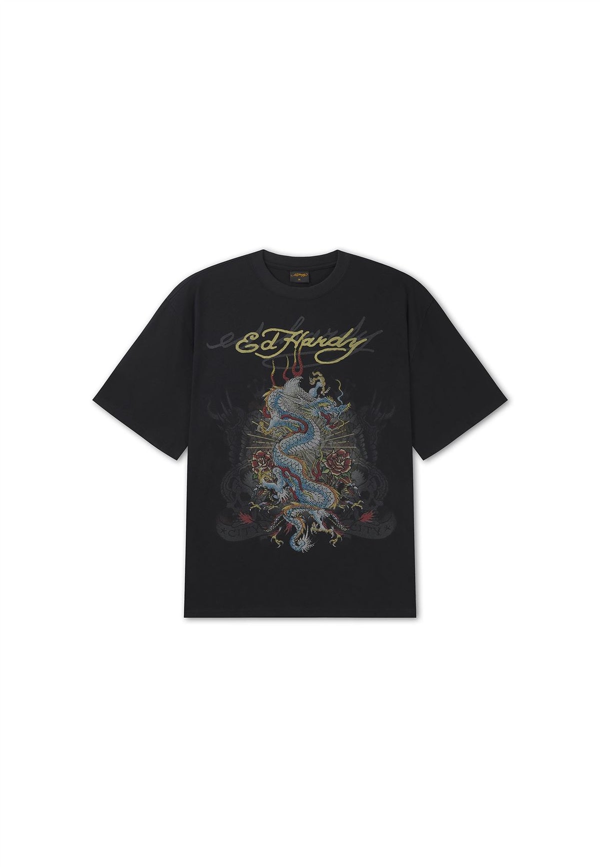 Ed Hardy When I Cared Graphic Relaxed T-Shirts Noirs Pour Hommes