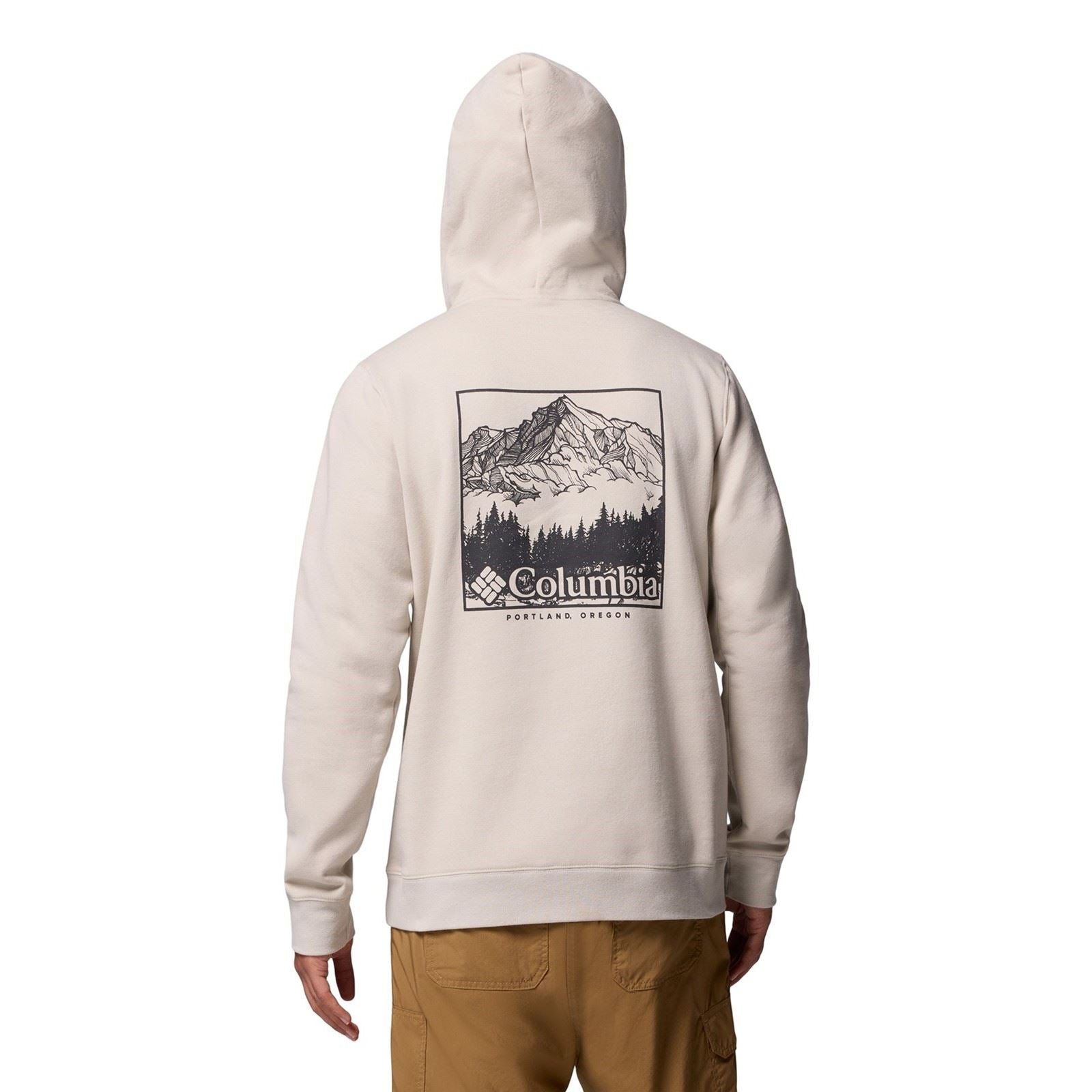 Columbia Columbia Trek Graphic Hoodie Sweat À Capuche Graphique Trek En Coton Pour Homme Marron
