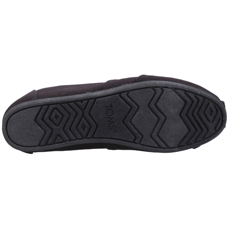 TOMS Alpargata Espadrilles Noires Pour Femmes En 100% Coton