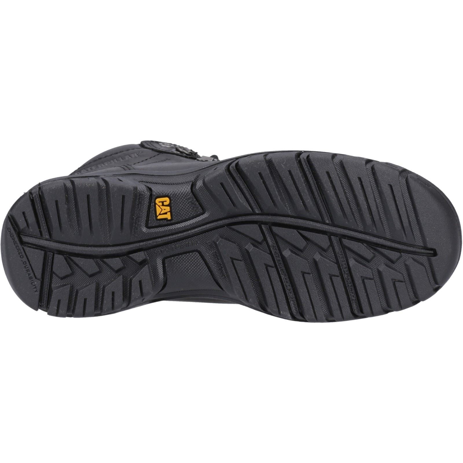 Caterpillar  Bottes De Sécurité Noires En Cuir Pour Femmes Mae