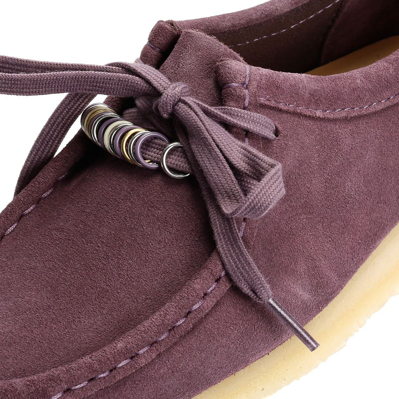 Clarks Originals Wallabee Chaussures Violettes Pour Femmes En Suède