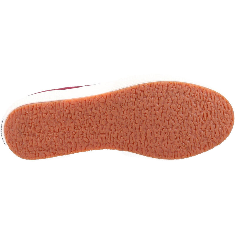 Superga 2750 Cotu Classic Baskets Pour Femmes En Bordeaux Foncé 100% Coton