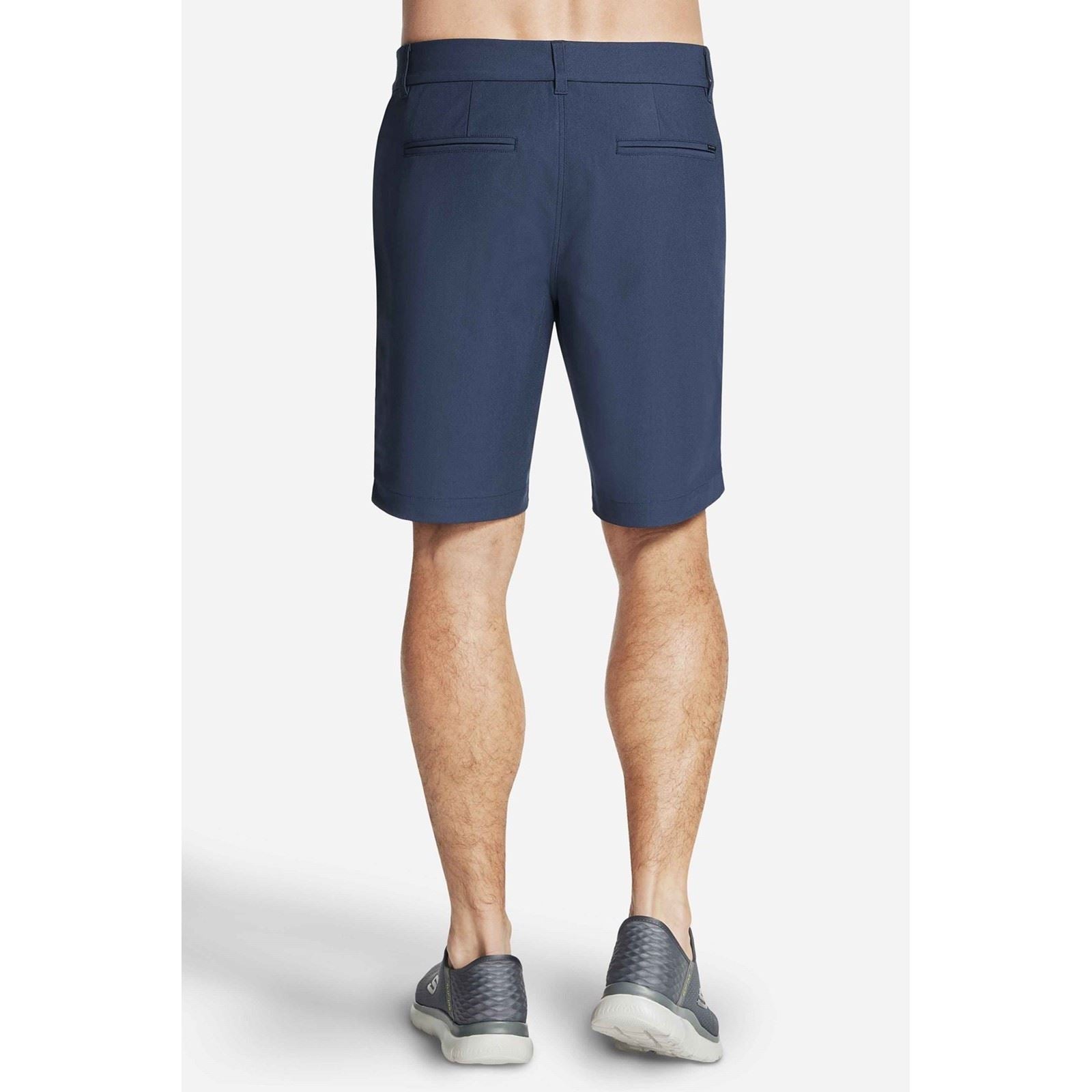 Skechers Premium Everywhere 9 Inch Shorts En Polyester Pour Hommes Gris Au Genou