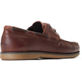 Base London Stern Chaussures Bateau En Cuir Pour Homme, Marron Brûlé