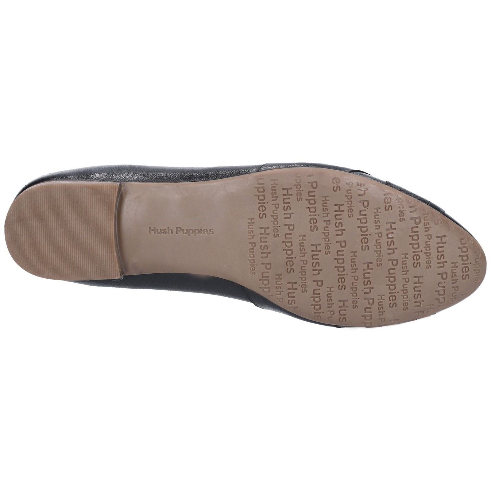 Hush Puppies Marissa Tassel Mocassins Noirs En Cuir Pour Femmes