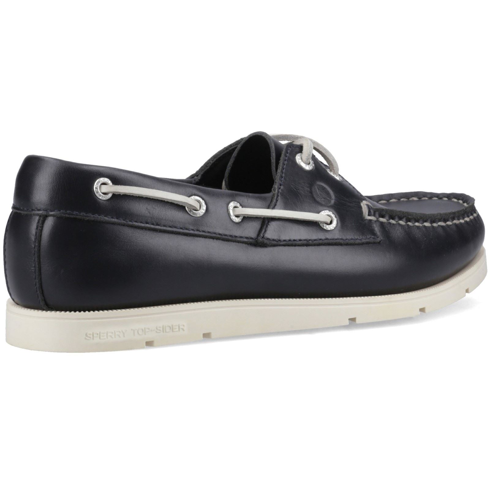 Sperry Oakland 2 Eye Boat Chaussures De Bateau Pour Hommes En Cuir Navy