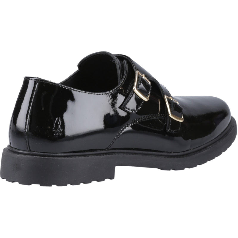 Hush Puppies Verity Chaussures Noires Vernies Pour Femmes En Cuir