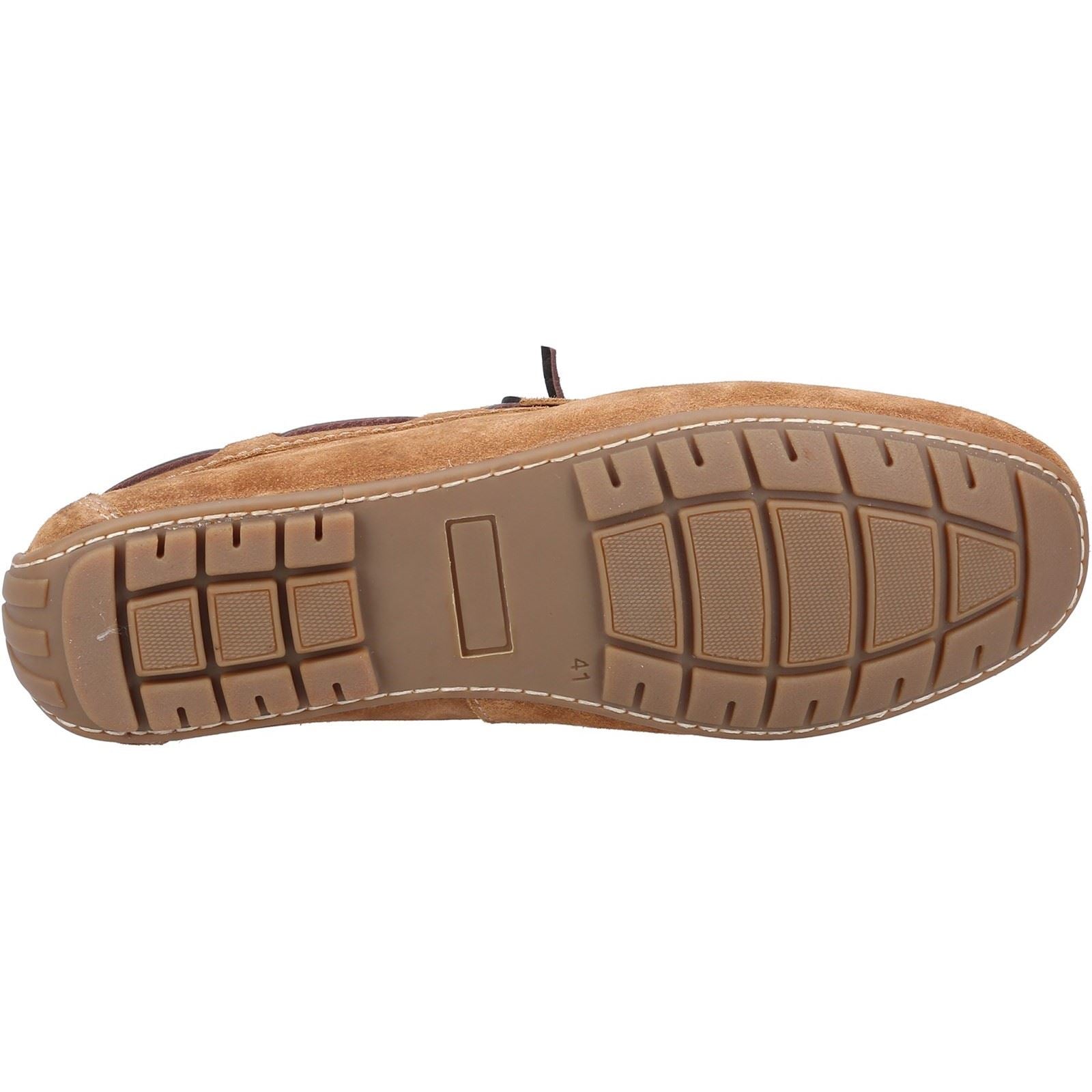 Hush Puppies Reuben Chaussures Bateau Pour Homme En Daim Couleur Tan