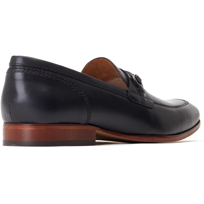 Base London Russo Mocassins Noirs En Cuir Pour Hommes