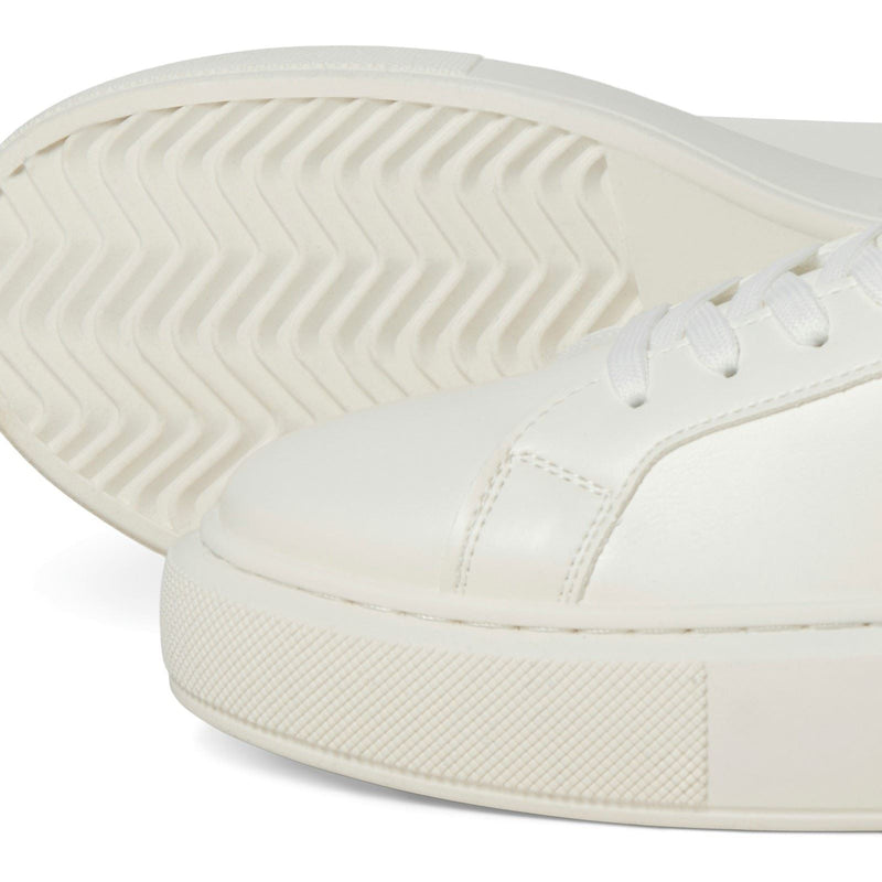 Jack & Jones Aspire Cupsole Baskets Blanches Pour Hommes En Polyuréthane