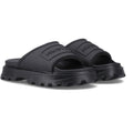 Hunter Moulded Stacked Slider Slides Pour Femmes En Polyester Noir