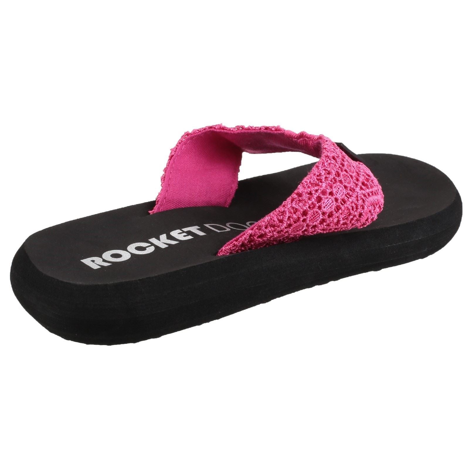 Rocket Dog Spotlight Lima Tongs Pour Femmes En Tissu Rose