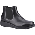 Hush Puppies Leonie Bottes En Cuir Noires Pour Femmes