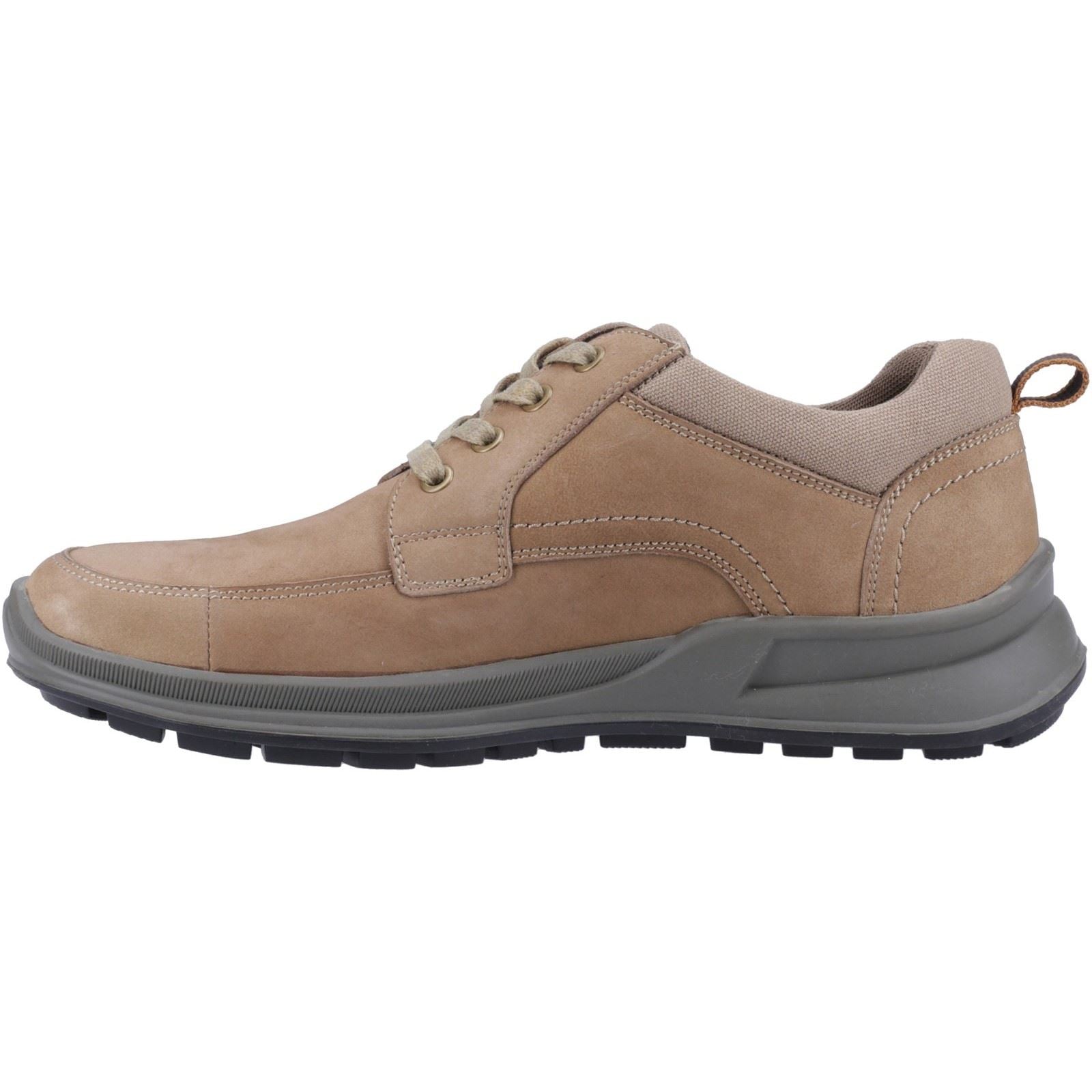 Hush Puppies Adam Chaussures Pour Hommes En Daim Taupe À Lacets