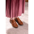 Hush Puppies Verity Chaussures Richelieu En Cuir Pour Femmes De Couleur Fauve