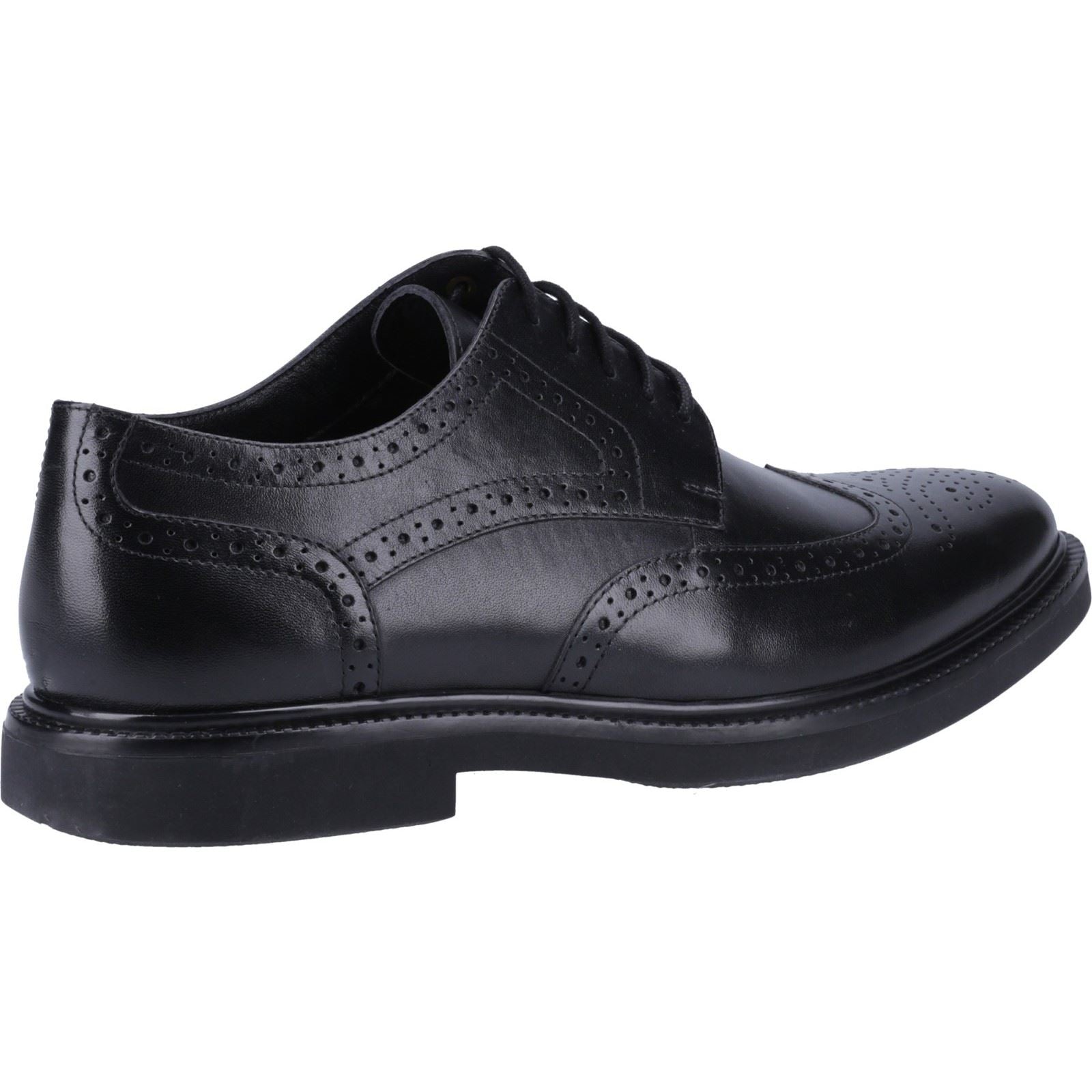 Hush Puppies Kingston Chaussures Richelieu Noires En Cuir Pour Hommes