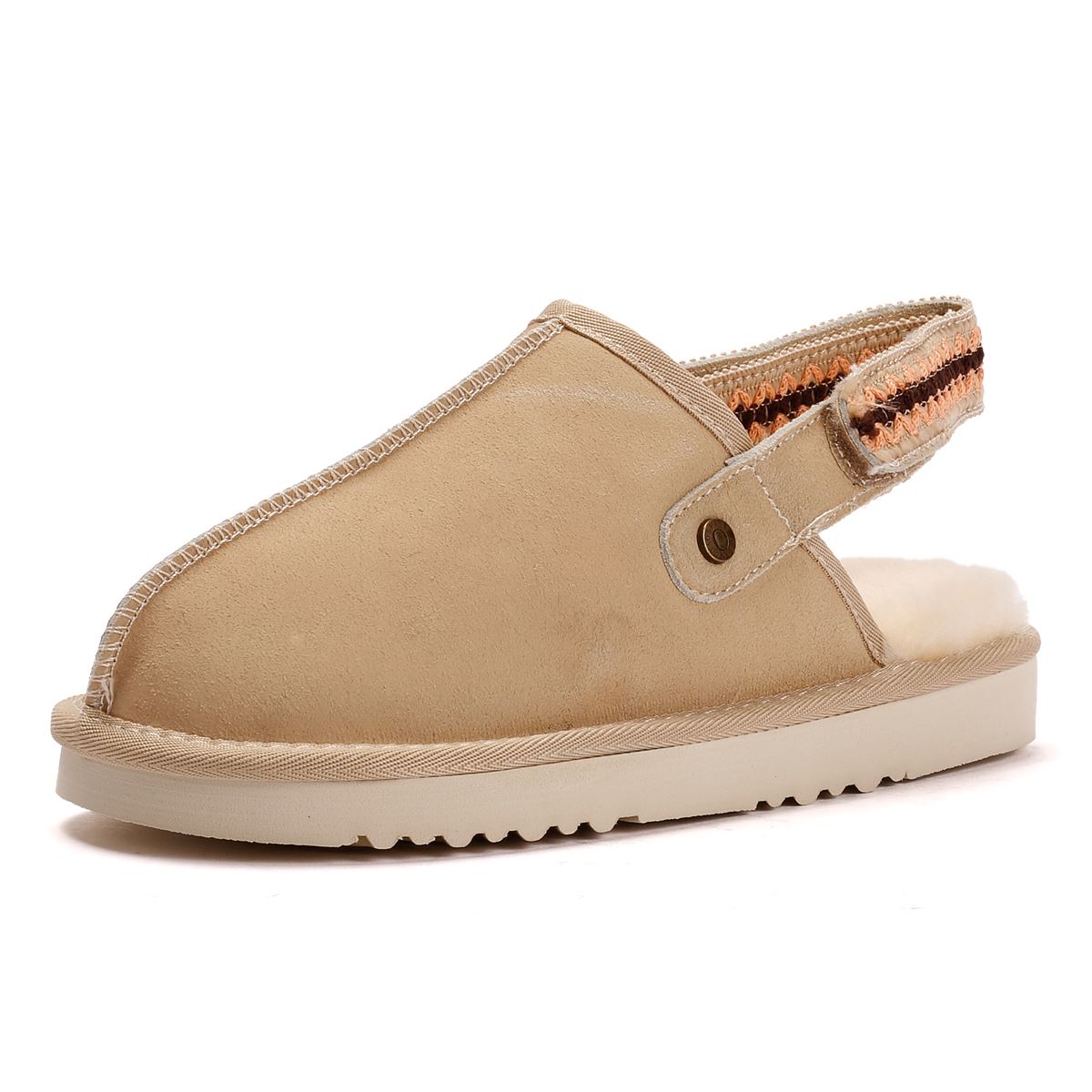 Osprey London The Constellation Pantoufles Beiges En Suède Pour Femmes