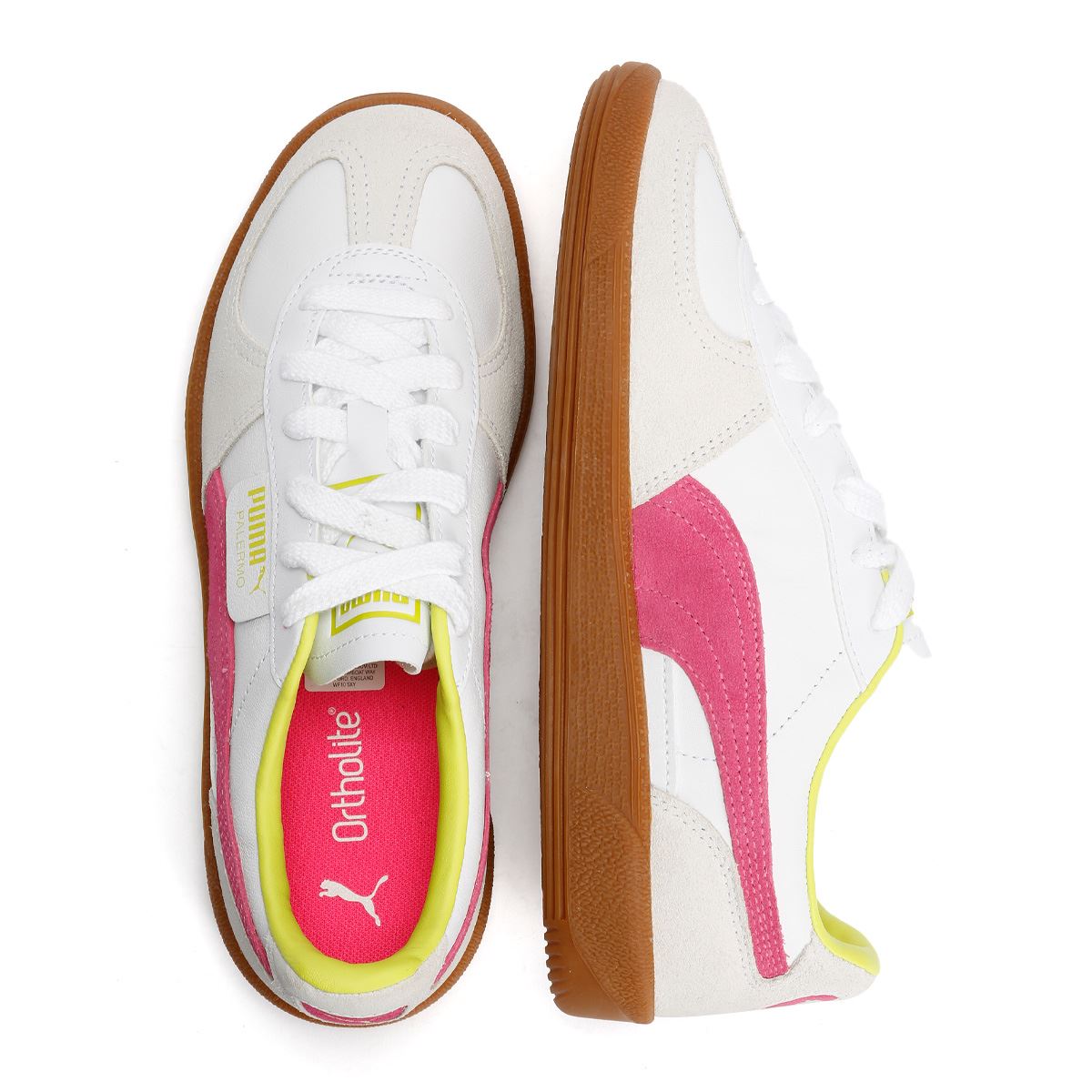 Puma Palermo Baskets Blanches En Cuir Pour Femmes