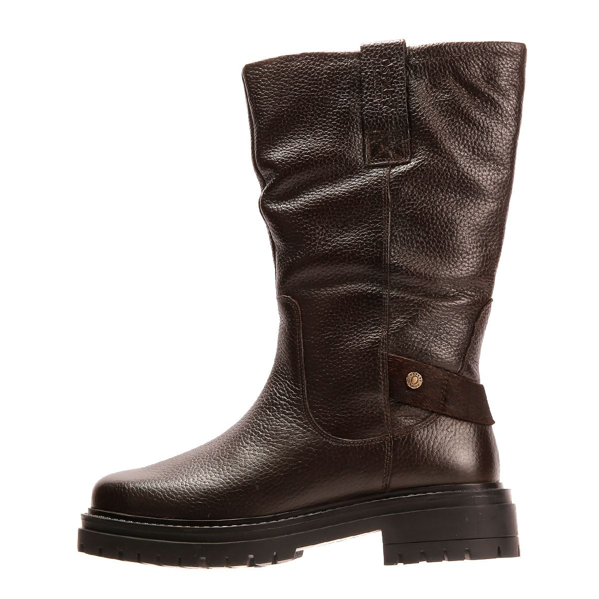 Osprey London The Gabarron Bottes En Cuir Pour Femmes Marron