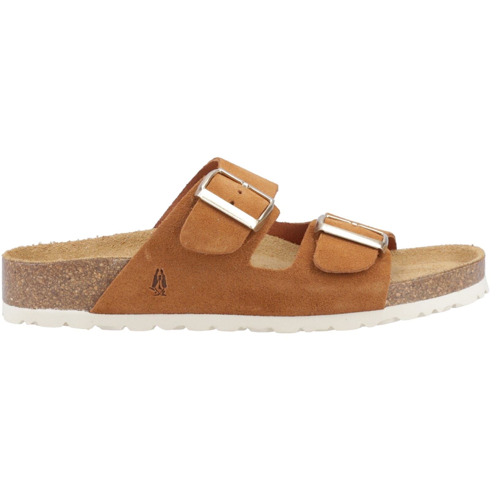 Hush Puppies Brixley Mule Sandales Beige Pour Femmes En Suède