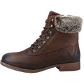 Hush Puppies Effie Bottes Marron En Fausse Fourrure Pour Femme
