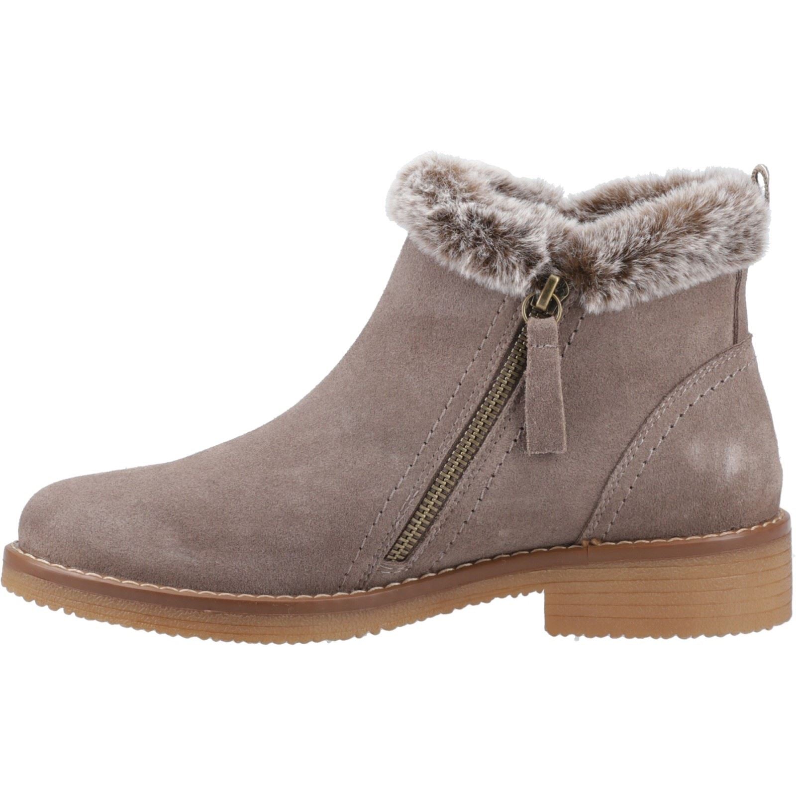 Hush Puppies Marnie Bottines De Cheville D'hiver Pour Femmes En Taupe Suédois