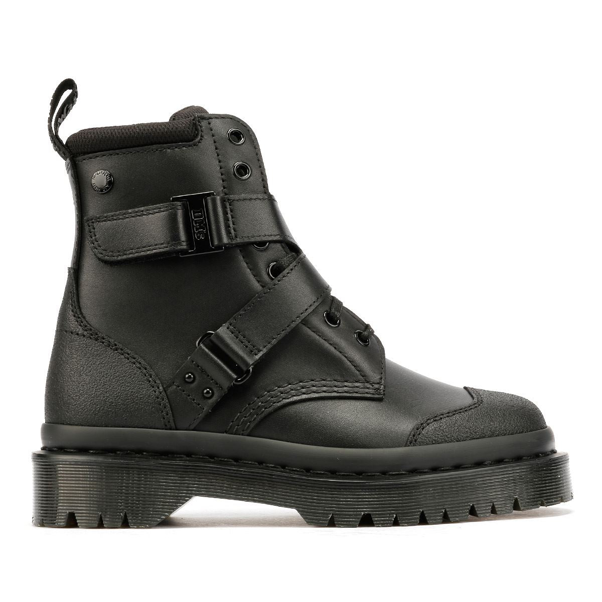Dr. Martens 1460 Bex Tech Bottes Noires En Cuir Pour Femmes